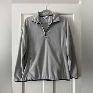 Orvis 1/4 Zip Long Sleeve Waffle Fleece Long Sleeve Pullover Sweater